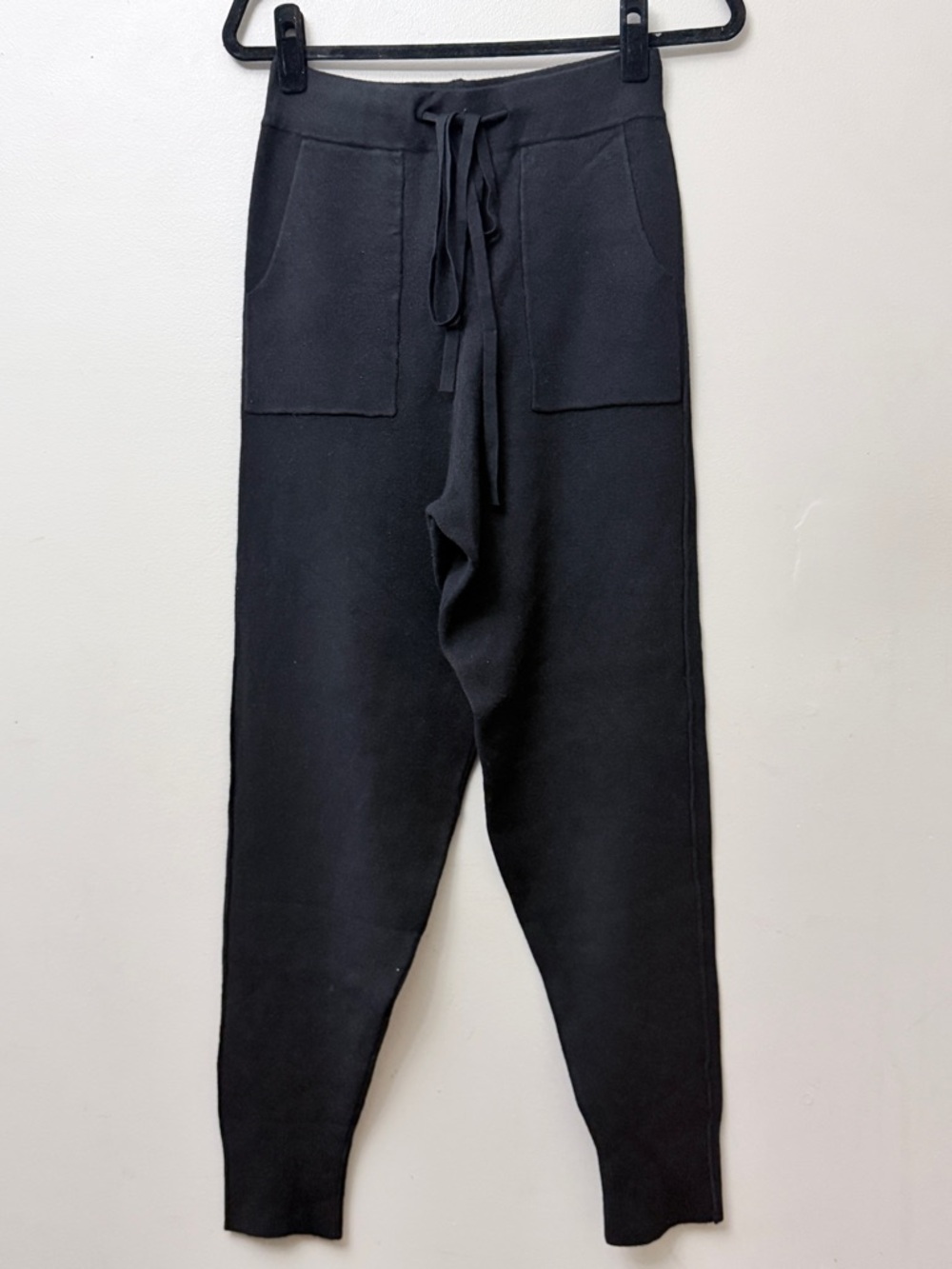 M Made in Italy Knitted Pants Women's Size Small Black Soft Comfortable New